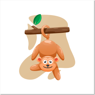 Cute Monkey Posters and Art